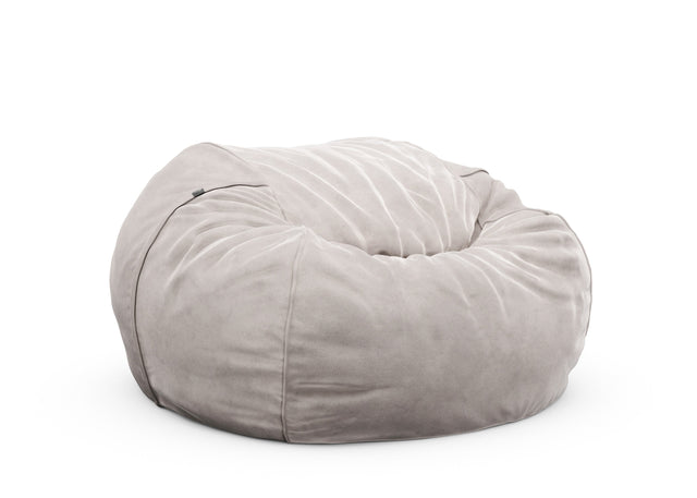 the jumbo beanbag - velvet - light grey - 140cm x 90cm