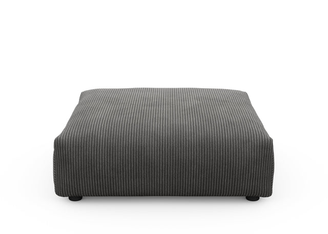 sofa seat - cord velour - dark grey - 105cm x 105cm