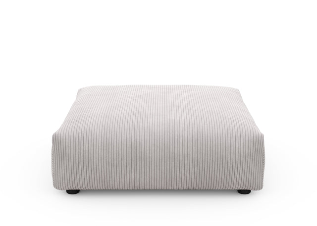 sofa seat - cord velour - platinum - 105cm x 105cm