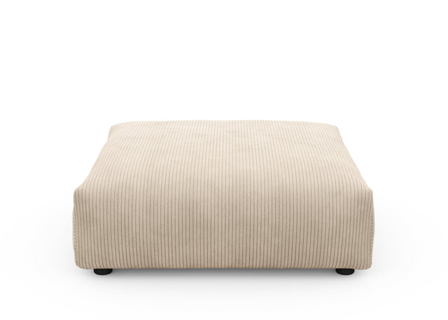 sofa seat - cord velour - sand - 105cm x 105cm