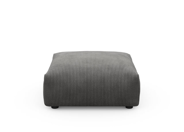 sofa seat - cord velour - dark grey - 84cm x 84cm