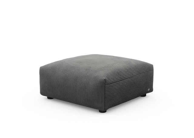 sofa seat - cord velour - dark grey - 84cm x 84cm