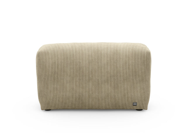 sofa side - cord velour - khaki - 105cm x 31cm
