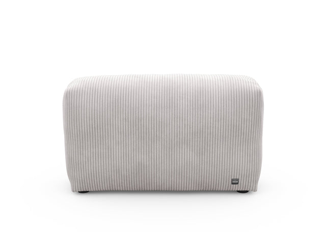 sofa side - cord velour - platinum - 105cm x 31cm