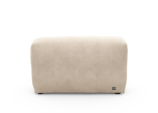 sofa side - cord velour - sand - 105cm x 31cm