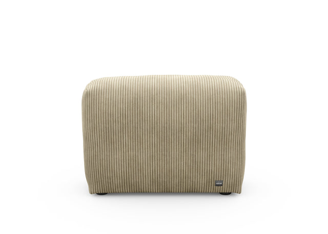 sofa side - cord velour - khaki - 84cm x 31cm