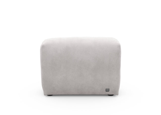 sofa side - cord velour - platinum - 84cm x 31cm
