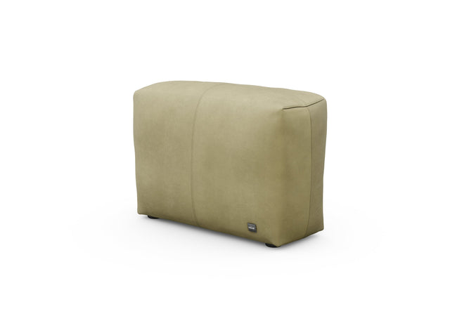 sofa side - leather - olive - 84cm x 31cm