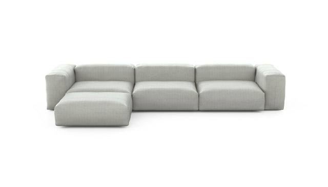 Preset four module chaise sofa - pique - light grey - 377cm x 199cm