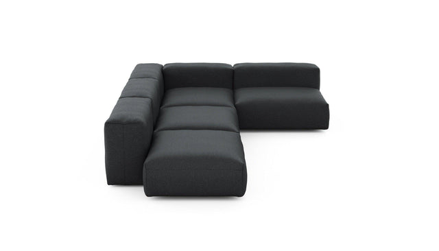 Preset four module corner sofa - linen - anthracite - 220cm x 346cm