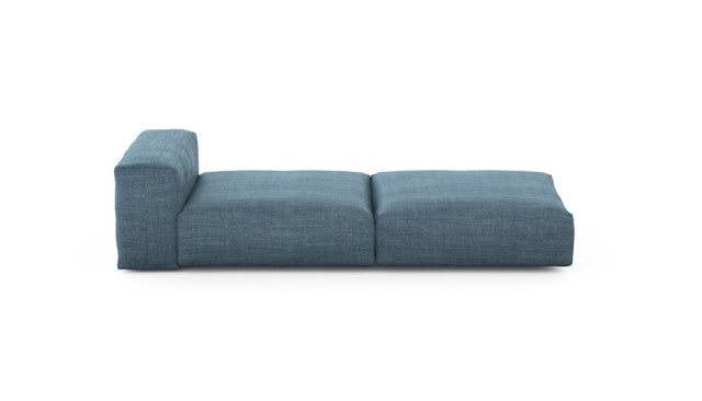 Preset lounger - pique - dark blue - 241cm x 105cm