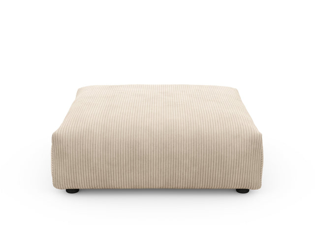 sofa seat cover - cord velour - sand - 105cm x 105cm