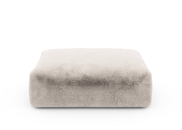 sofa seat cover - faux fur - beige - 105cm x 84cm