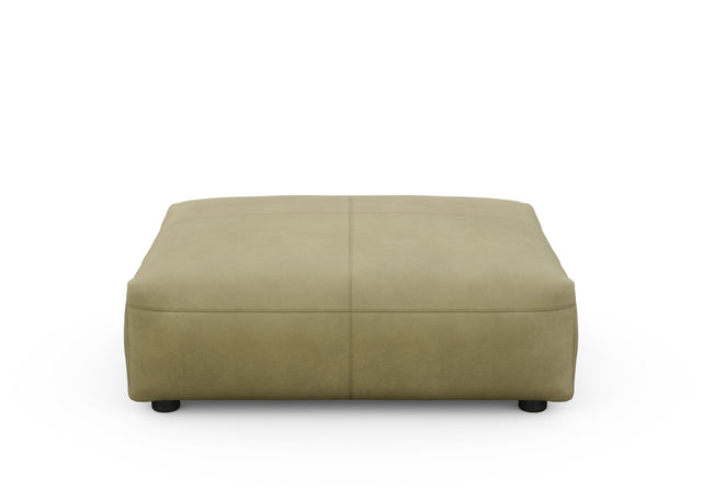 sofa seat cover - leather - olive - 105cm x 84cm