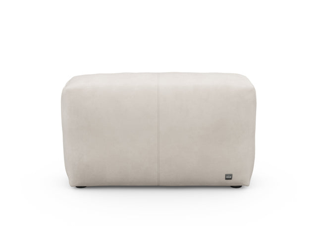sofa side cover - leather - light grey - 105cm x 31cm