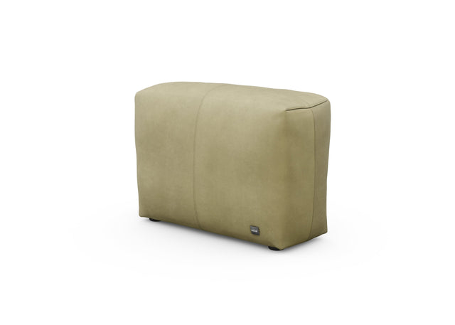sofa side cover - leather - olive - 84cm x 31cm