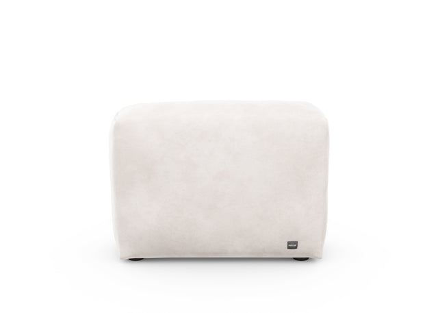 sofa side cover - velvet - creme - 84cm x 31cm
