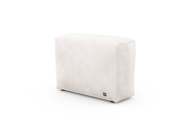 sofa side cover - velvet - creme - 84cm x 31cm