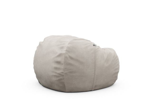 the beanbag cover - leather - light grey - 110cm x 70cm