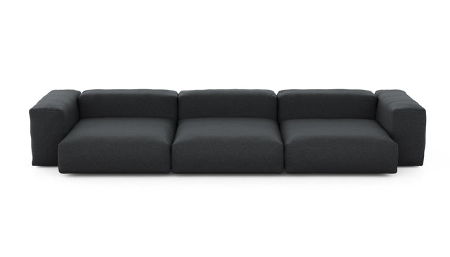 Preset three module sofa - linen - anthracite - 377cm x 136cm