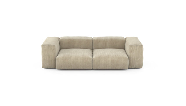 Preset two module sofa - cord velours - sand - 230cm x 115cm