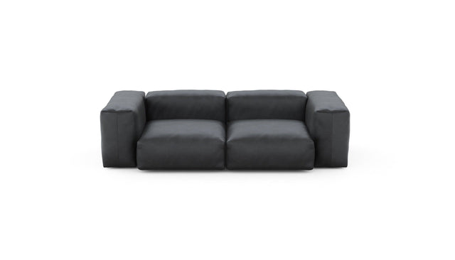 Preset two module sofa - velvet - dark grey - 230cm x 115cm