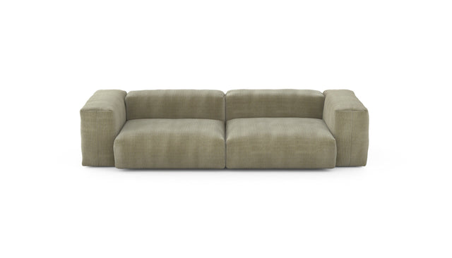 Preset two module sofa - cord velours - khaki - 272cm x 115cm