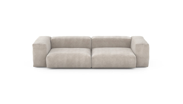 Preset two module sofa - cord velours - platinum - 272cm x 115cm