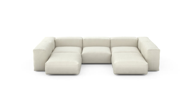 Preset u-shape sofa - linen - platinum - 314cm x 220cm
